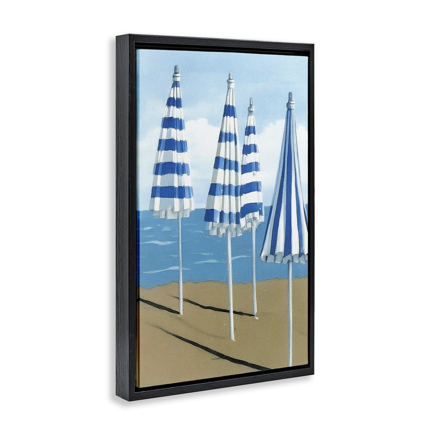 Stupell Industries Sicilian Summer Umbrellas Floating Frame, design by Norm Stelfox