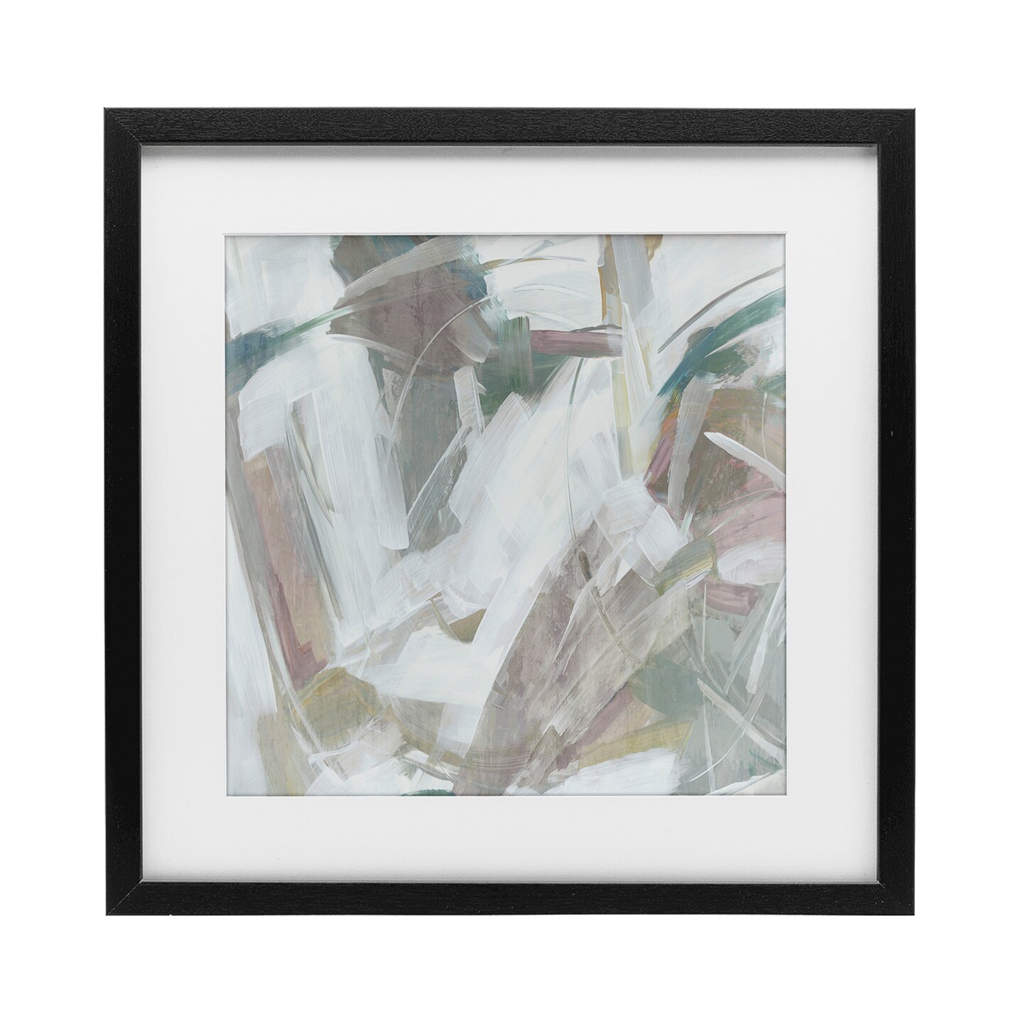 Stupell Industries Abstract Muted Harmony Framed Print Under Glass, design by Hannah Dawson