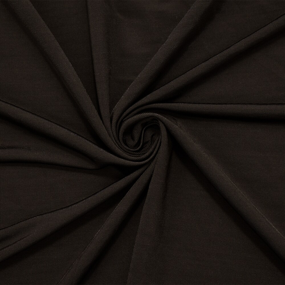 Brown Rayon Solid Stretch Spandex Activewear Knit Fabric By the Yard