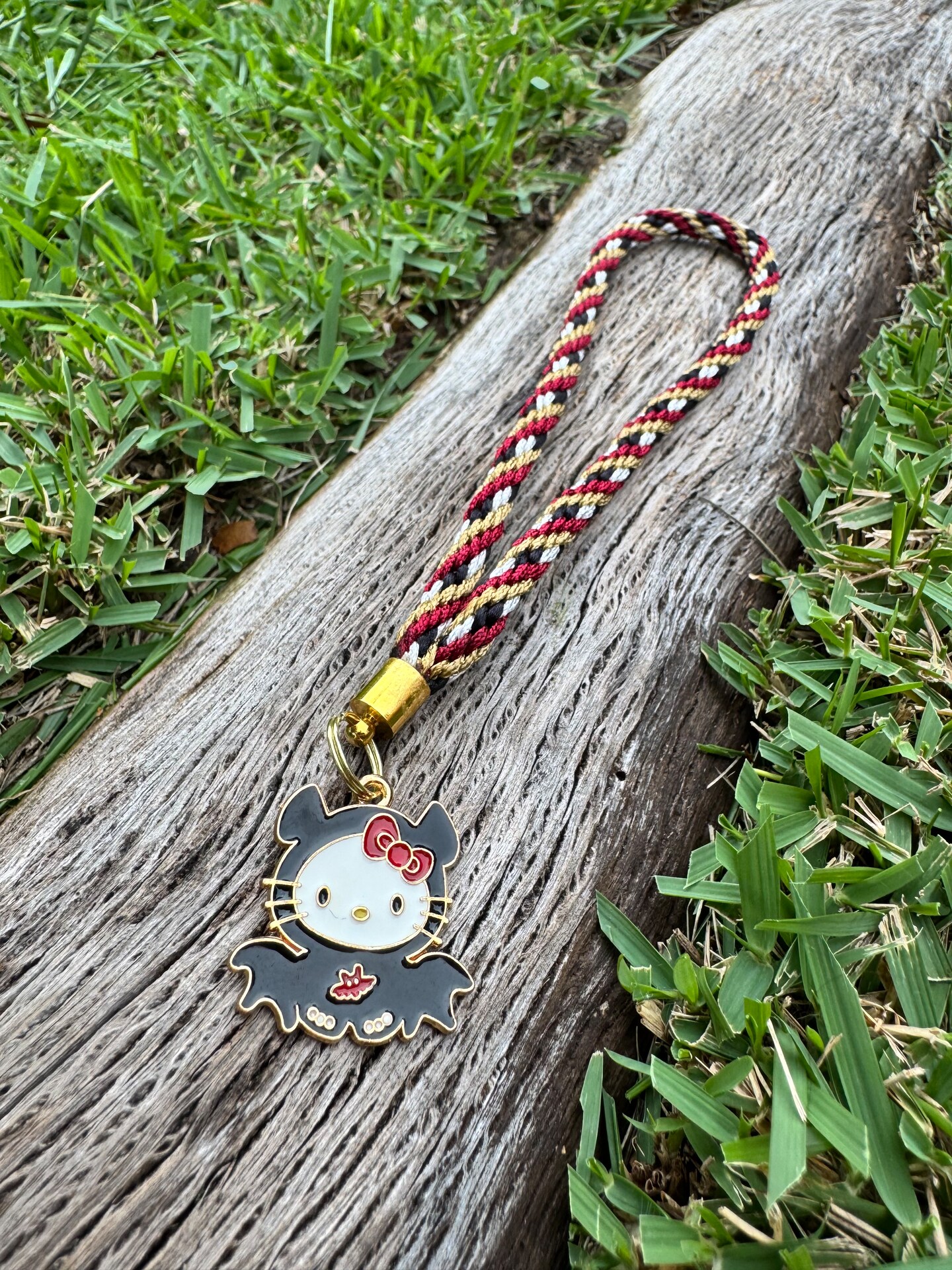 Limited Edition Bootiful Bat Hello Kitty Kumihimo Strap Keychain