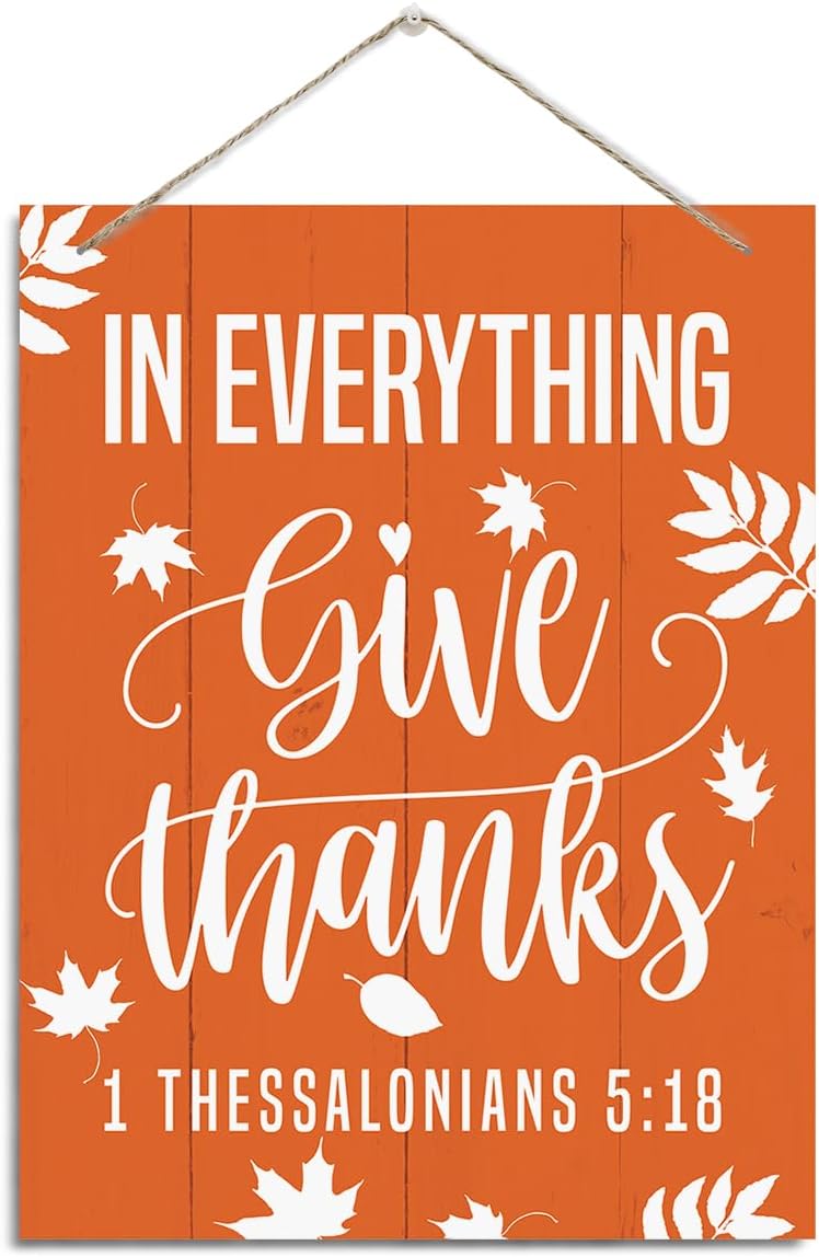 Fall Decoration, Rustic Hanging Wood Plaque Sign(Fall Sign 04)