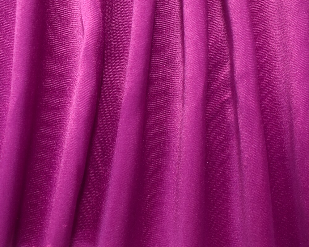 Magenta Polyester Stretch Lamour Satin Woven Fabric By the Yard