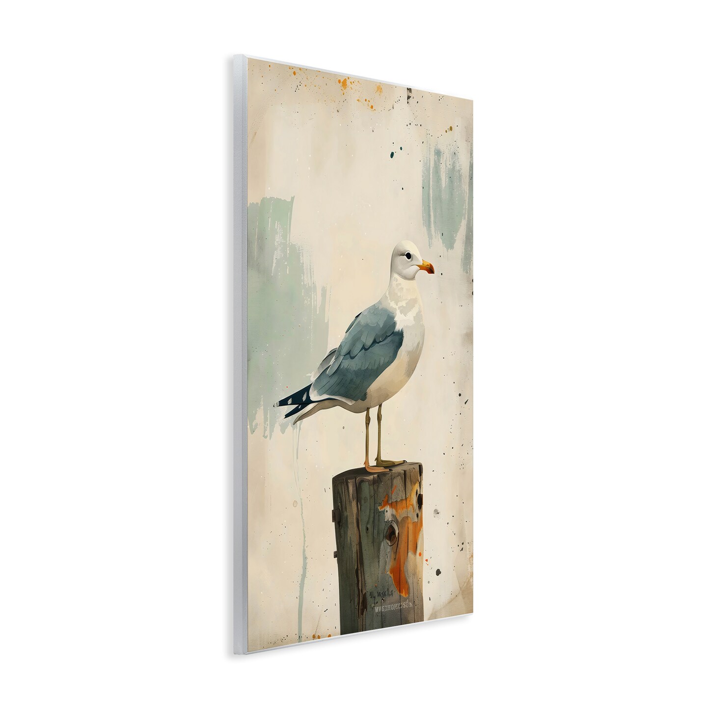 Stupell Industries Seagull On A Post Wall Plaque, design by LSR Creative Studio
