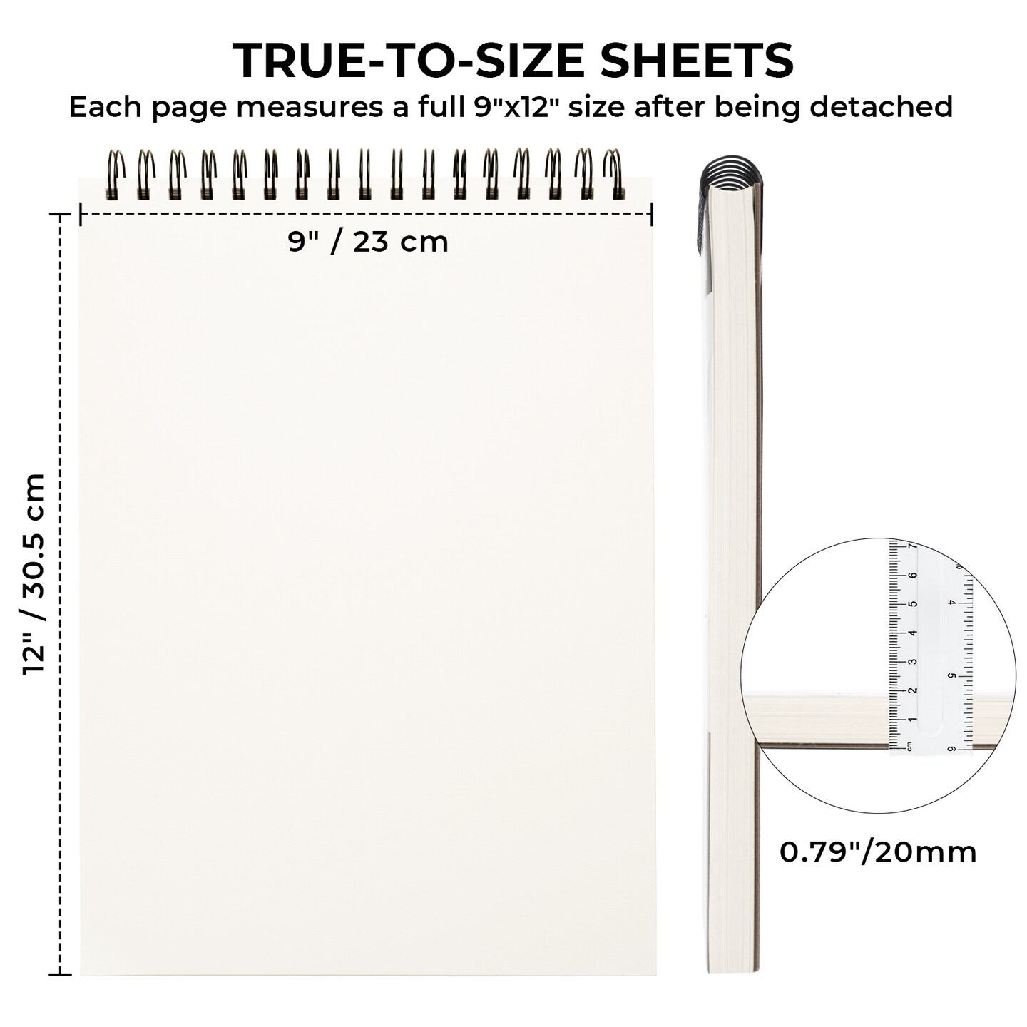 Ohuhu 72 Colored Pencil Set + 9&#x22; x 12&#x22; Sketchbook, Oil-Based Pencils &#x26; Spiral-Bound Drawing Pad for Artists, Adults &#x26; Beginners