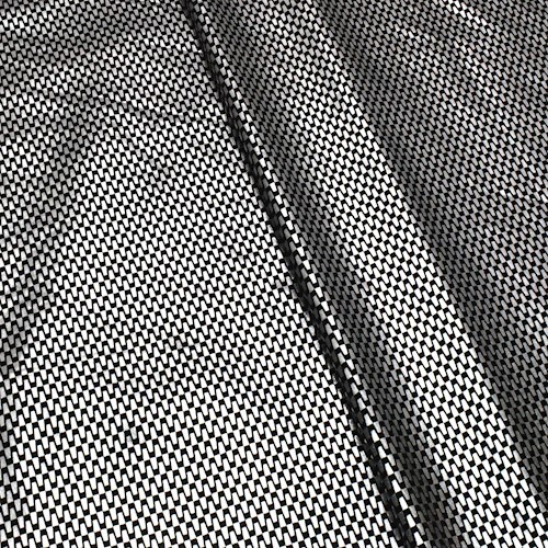 Silver Zip Hologram Foil Print Stretch Activewear Fabric By the Yard