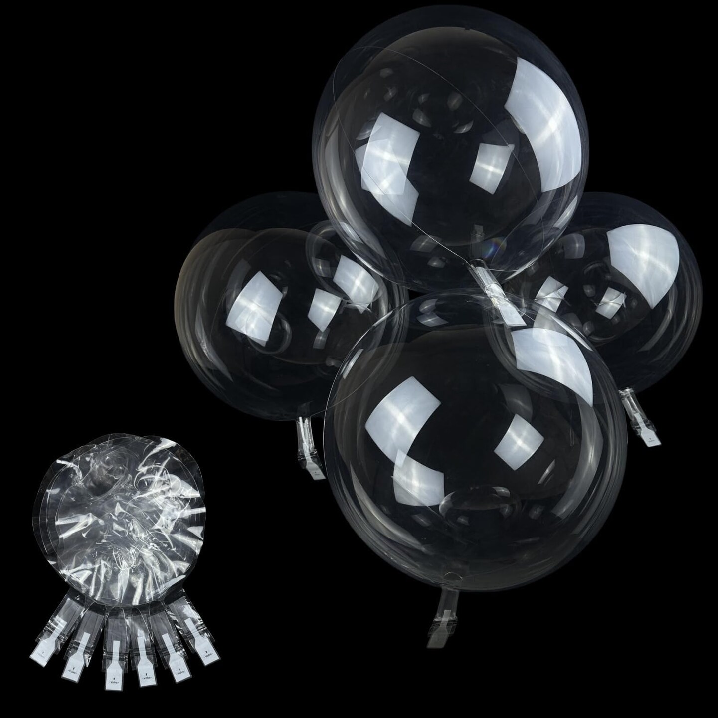 Clear Bubble Balloons (&#x9;Clear) 7.8 x 1.96 x 0.3 inches