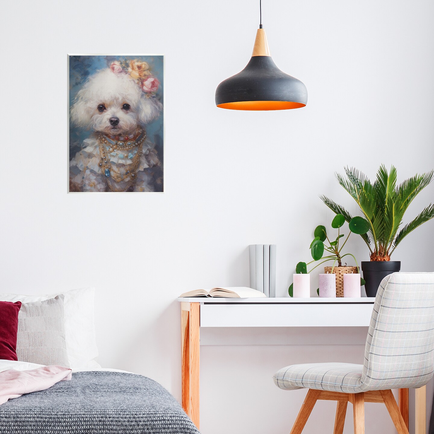 Stupell Industries Victorian Era Bichon Frise Wall Plaque, design by Wumples