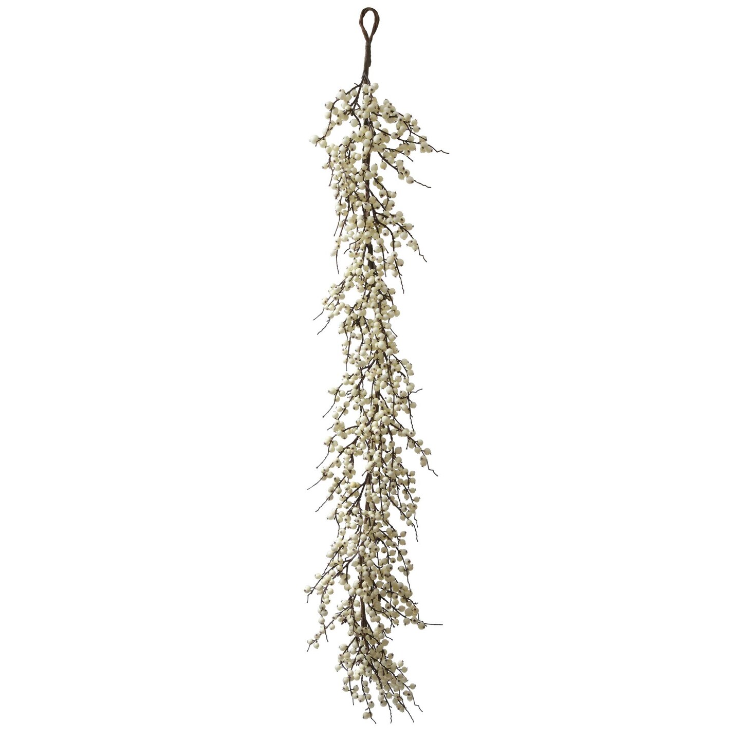 Vickerman 60" White Indoor/Outdoor Berry Garland - P135812