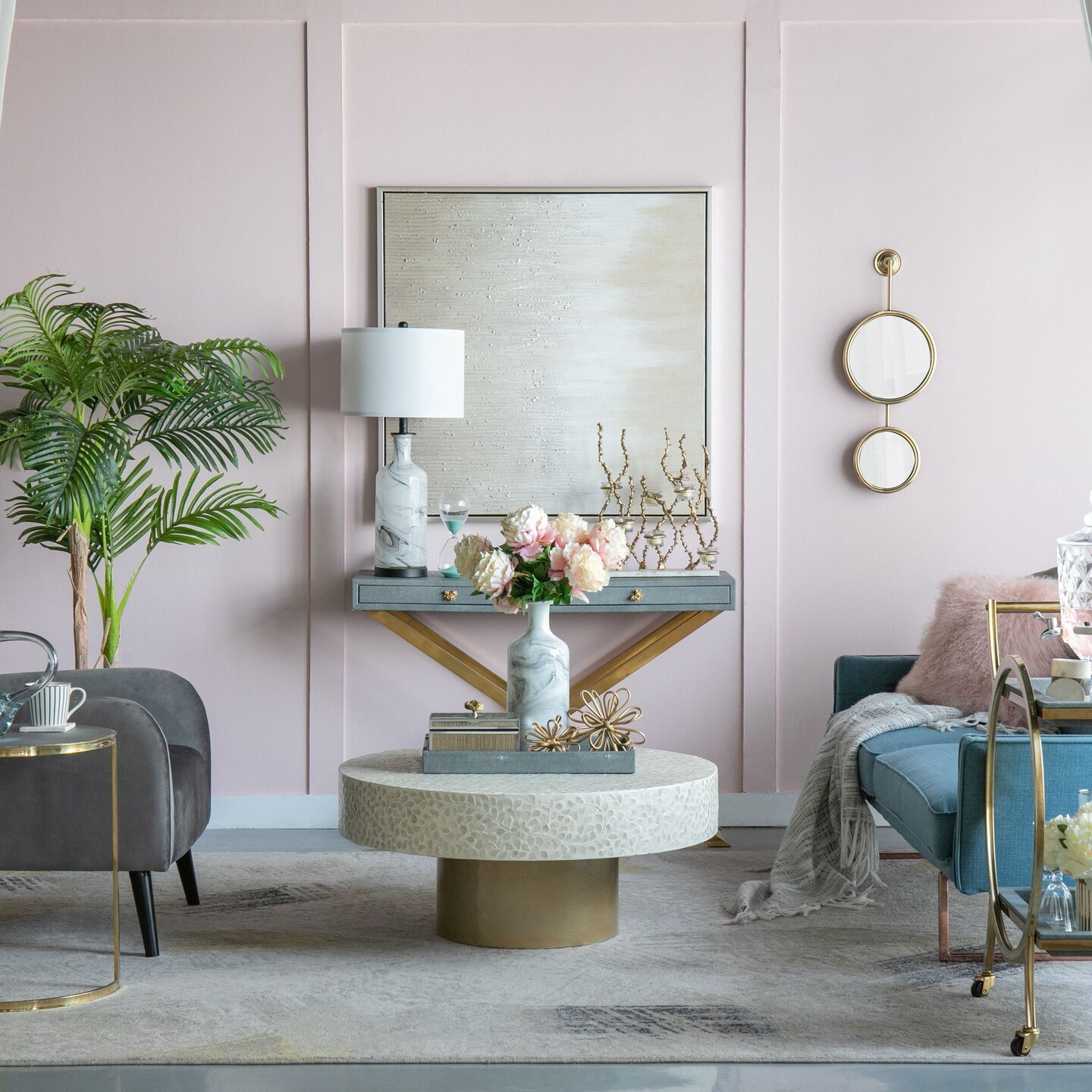 Edge Collections - 40" x 40" - Gold - Golden Sunshine Hand-Painted Canvas Print Wall Art - 1 Piece