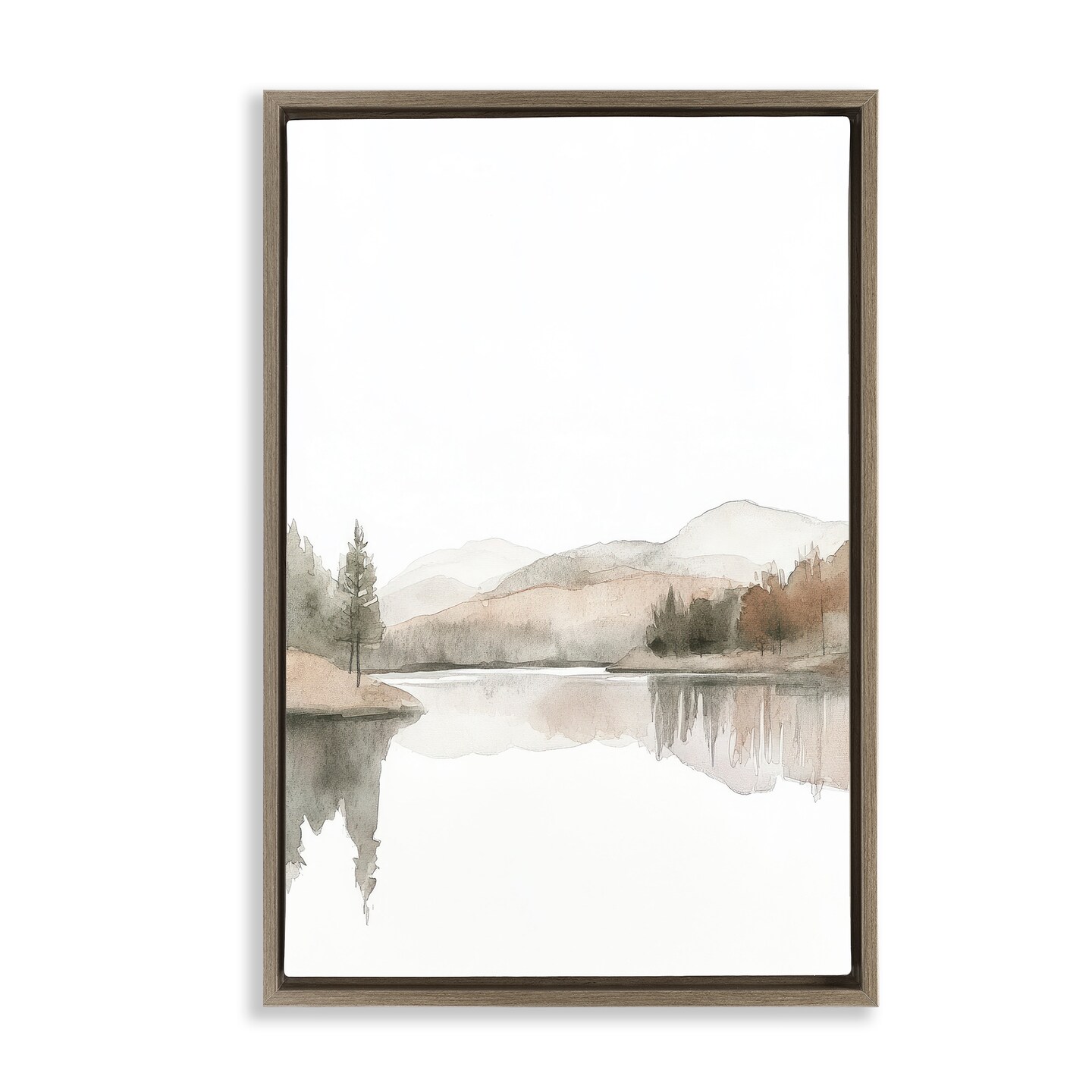 Stupell Industries Softly Flowing Watercolor Seascape Floating Frame, design by Mona Grace