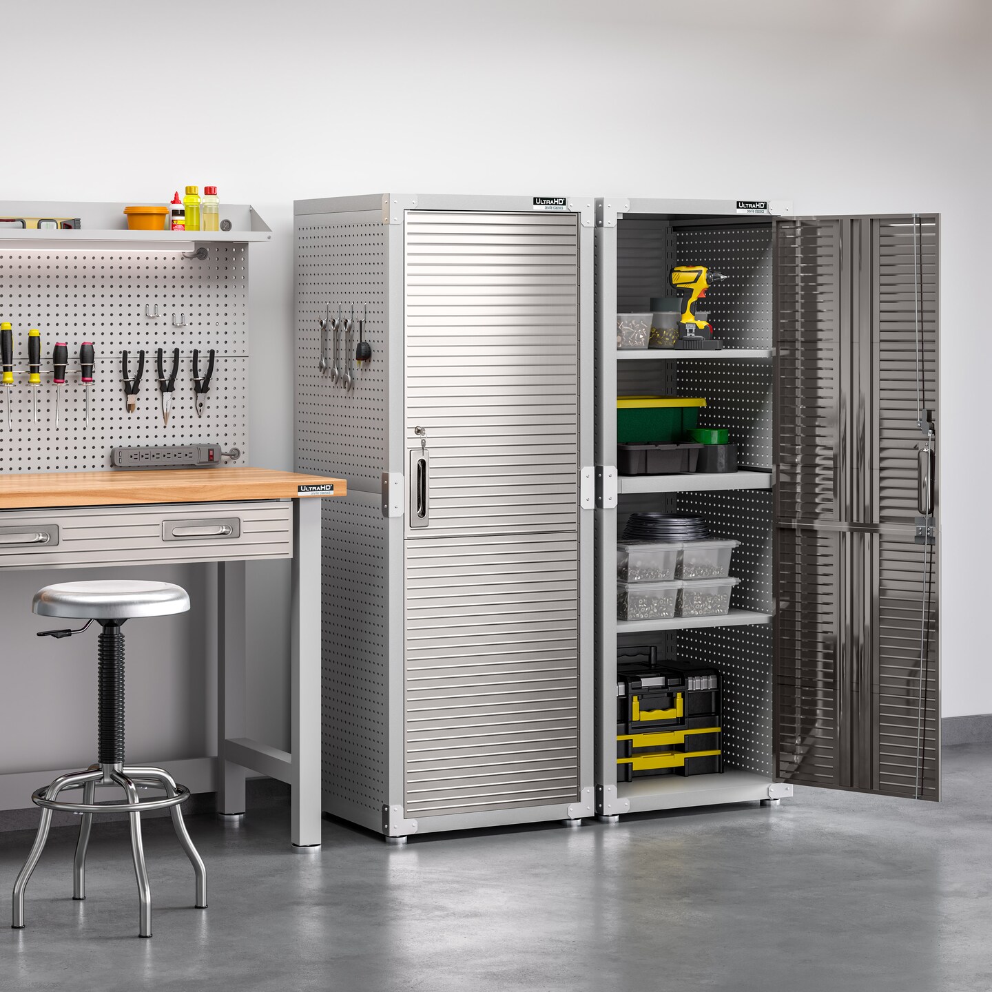 Seville Classics UltraHD Locker Cabinet, 24" W x 18" D x 66" H