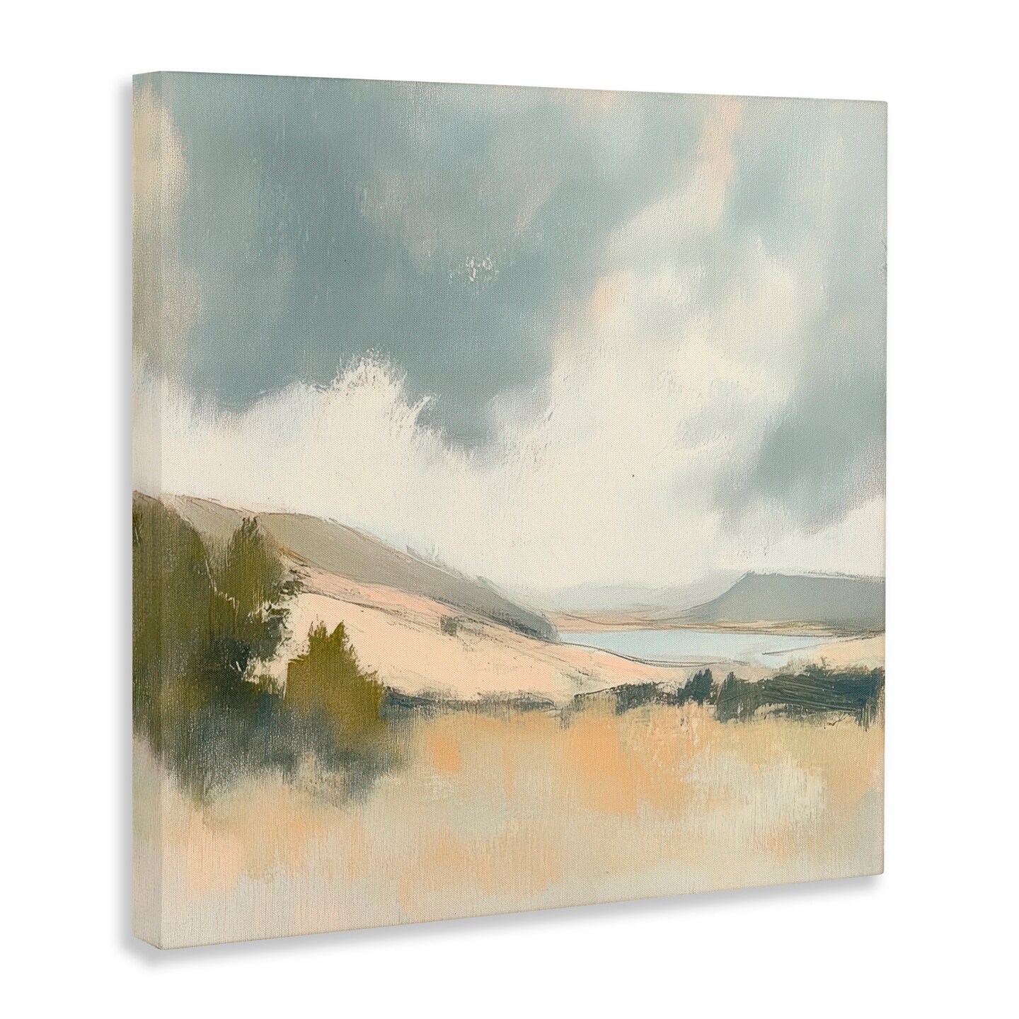 Stupell Industries Brushed Landscape with Clouds Canvas, design by Mona Grace