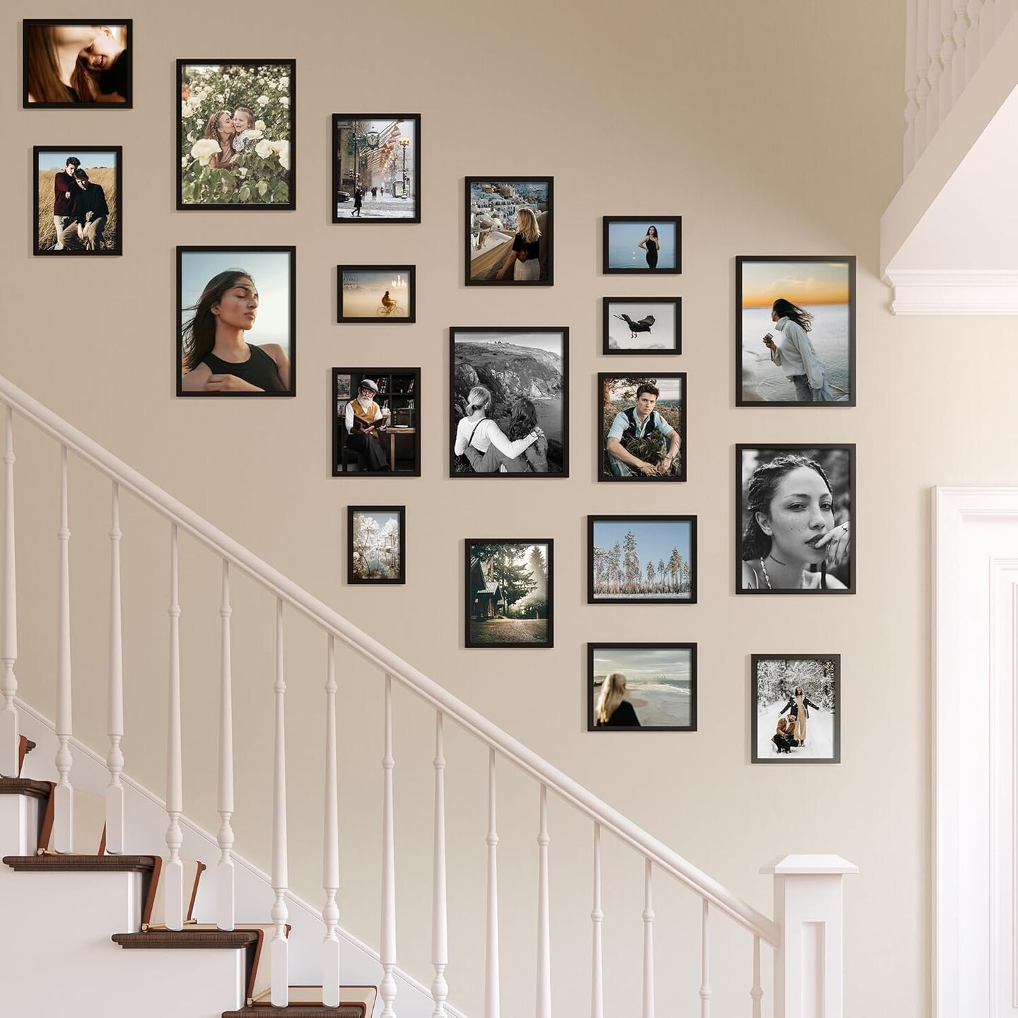 (Black, Pack of 6)5x7 Picture Frame, 5x7 Photo Frame with High Definition Plexiglass(Black) 6&#x22;L x 4&#x22;W