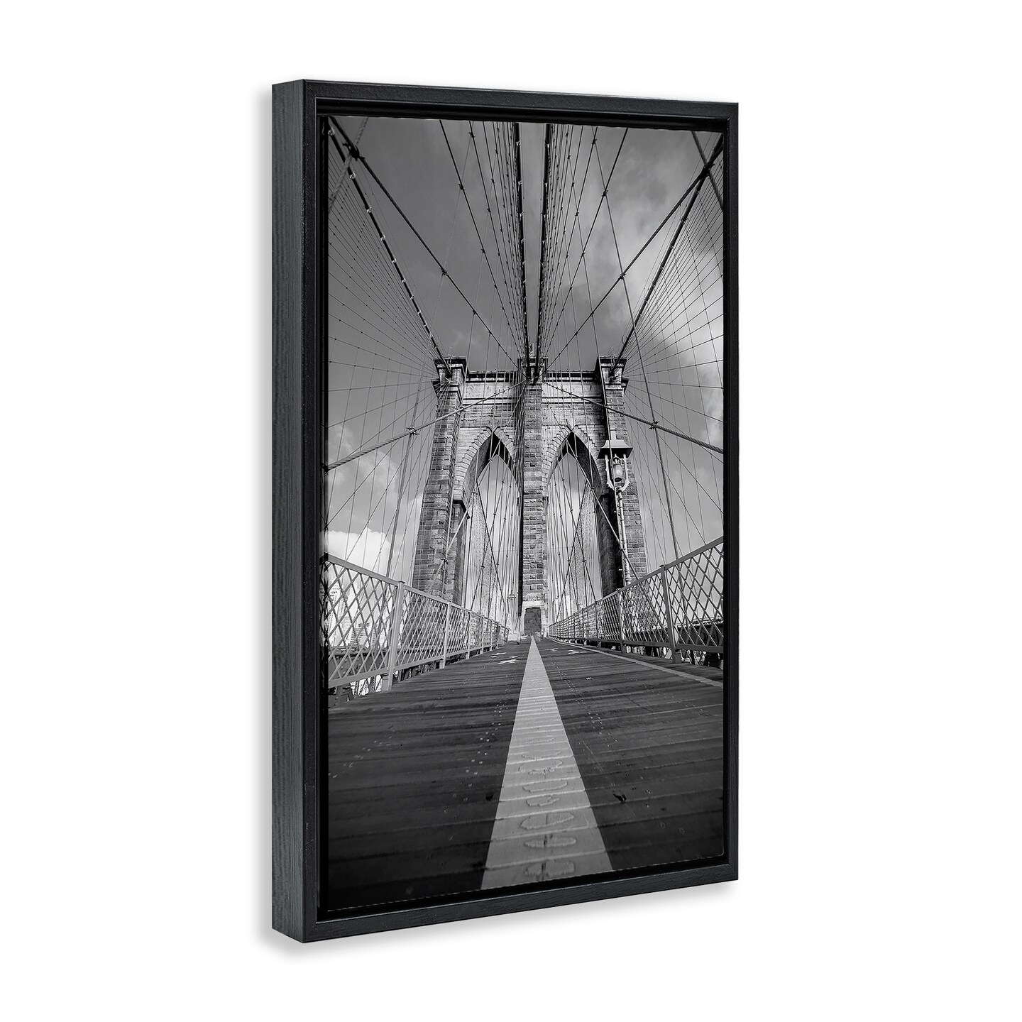 Stupell Industries Intertwining Industrial Bridge Floating Frame, design by Sophie 6