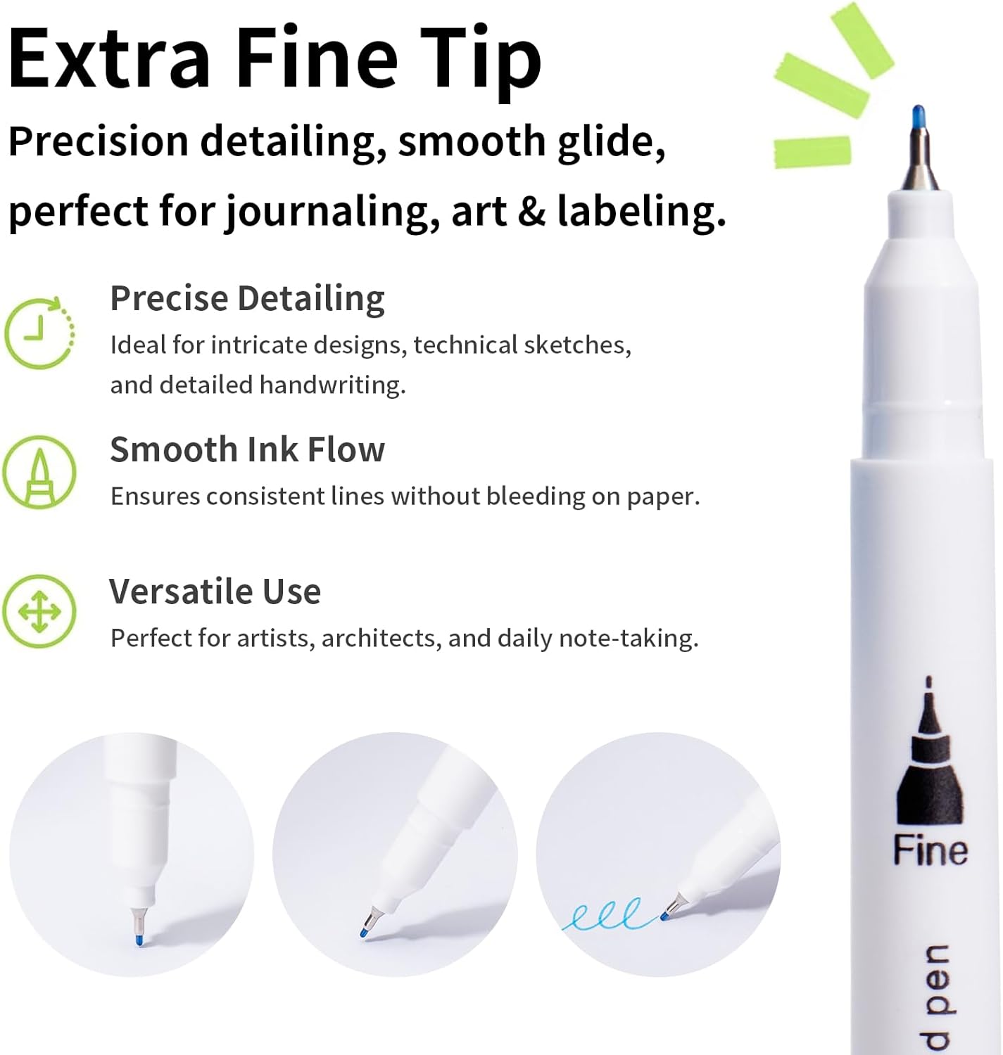 80 Colors Markers for Adult Coloring Books No Bleeding (White Barrel)