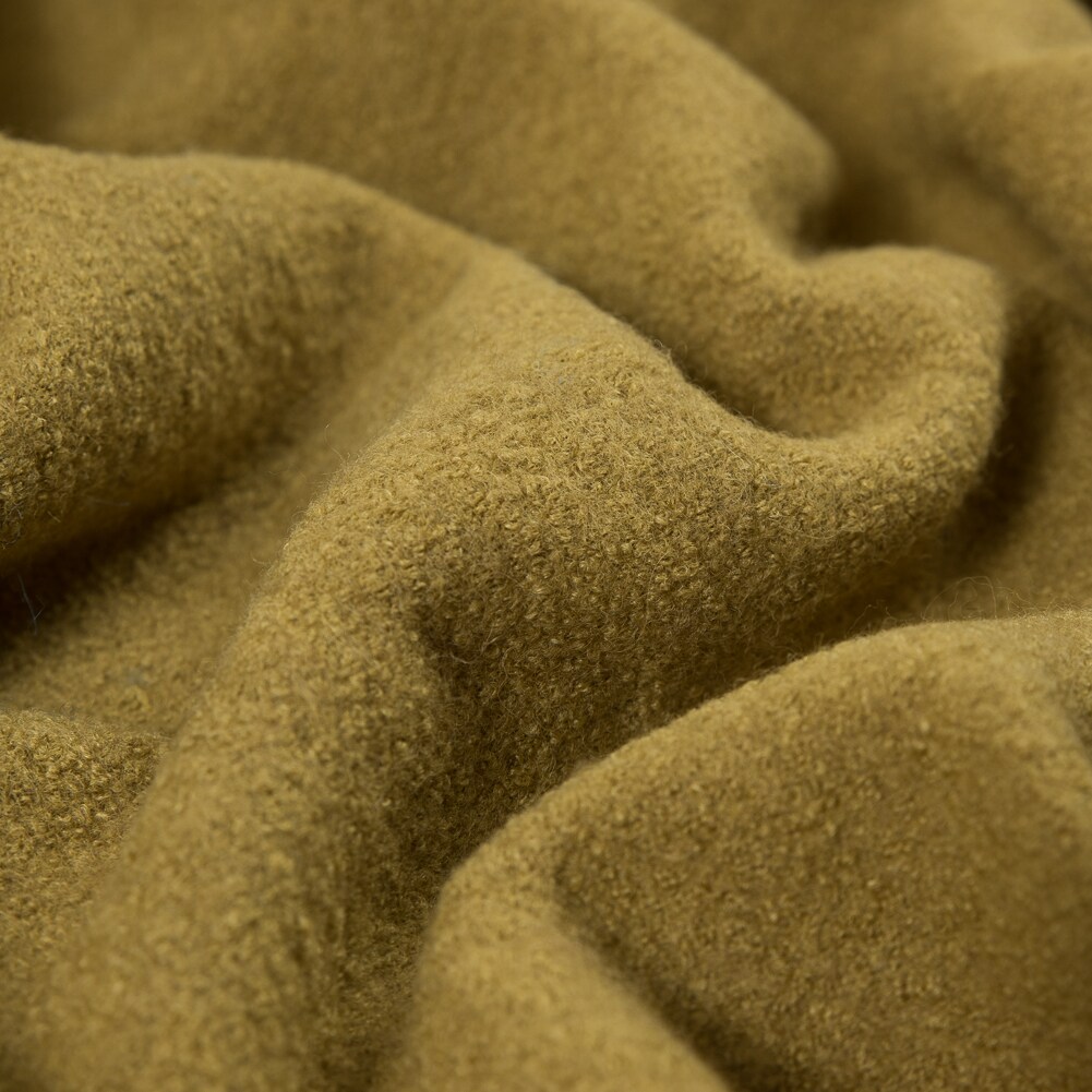 1 Yard Boiled Wool Coating Fabric - Golden Olive - Ketil Collection