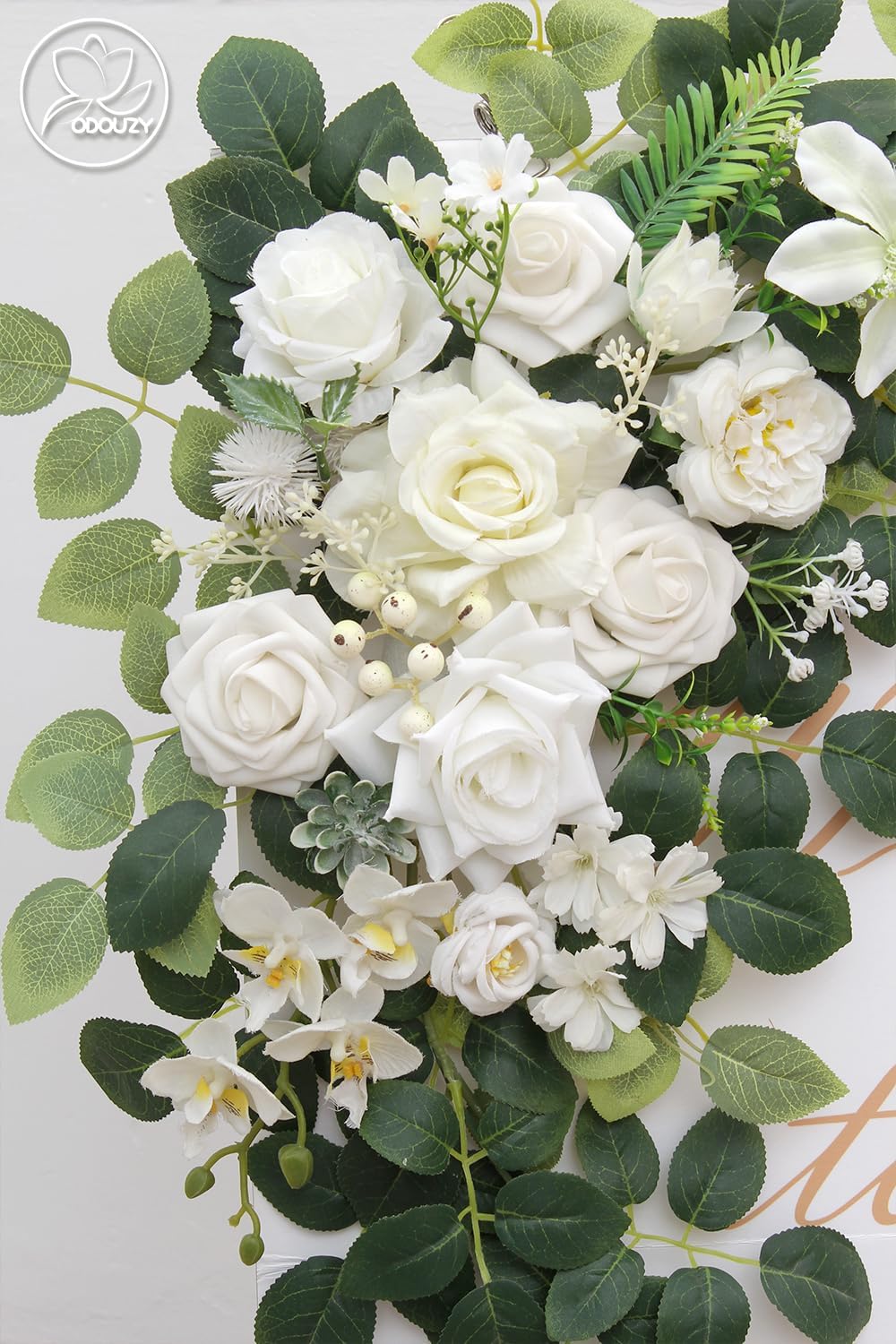 Wedding Arch, Artificial Flowers, Wedding Decor&#xFF0C;Flower Garland Be Suited to Banquet, Party, Reception Entrance Welcome Sign and Background Decoration