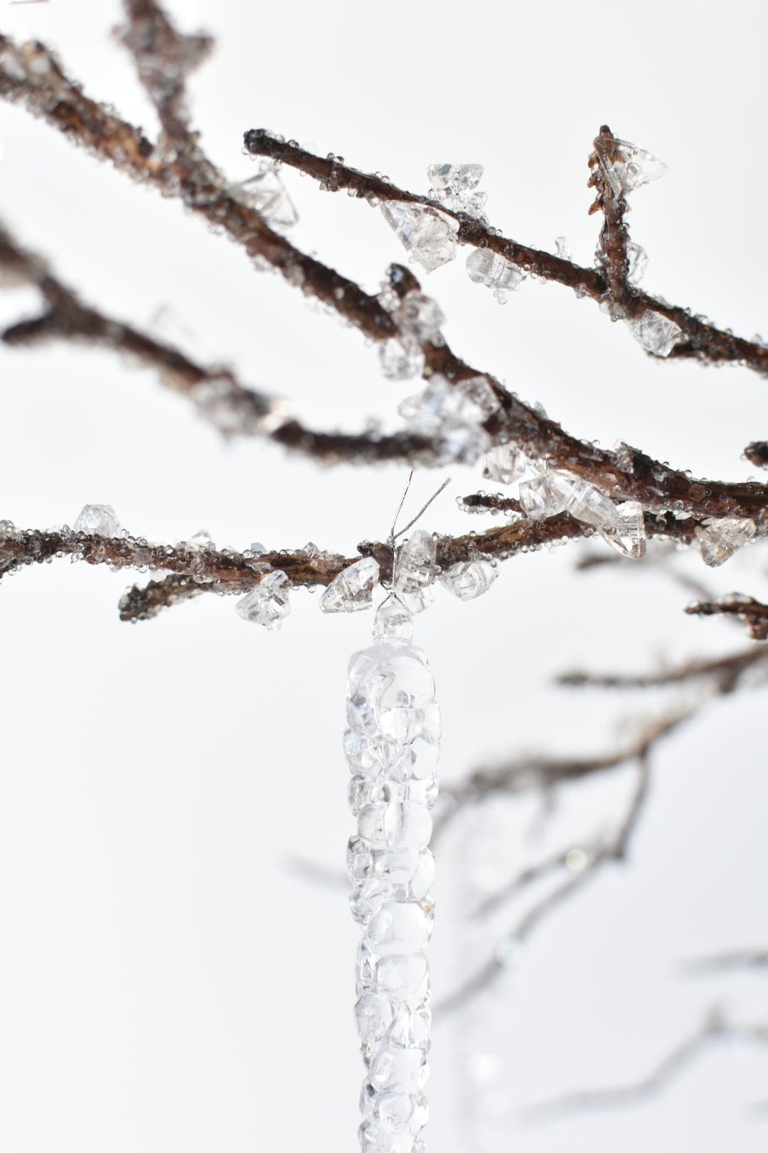37&#x22; Iced Branch with Acrylic Icicles