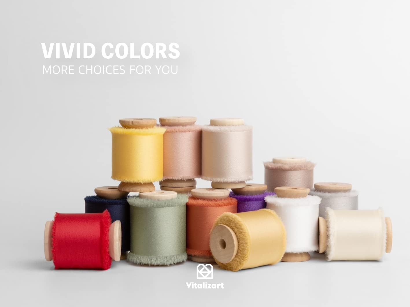 White Silk Satin Ribbon 1-1/2 inch x 15 Ivory Handmade Frayed Ribbons