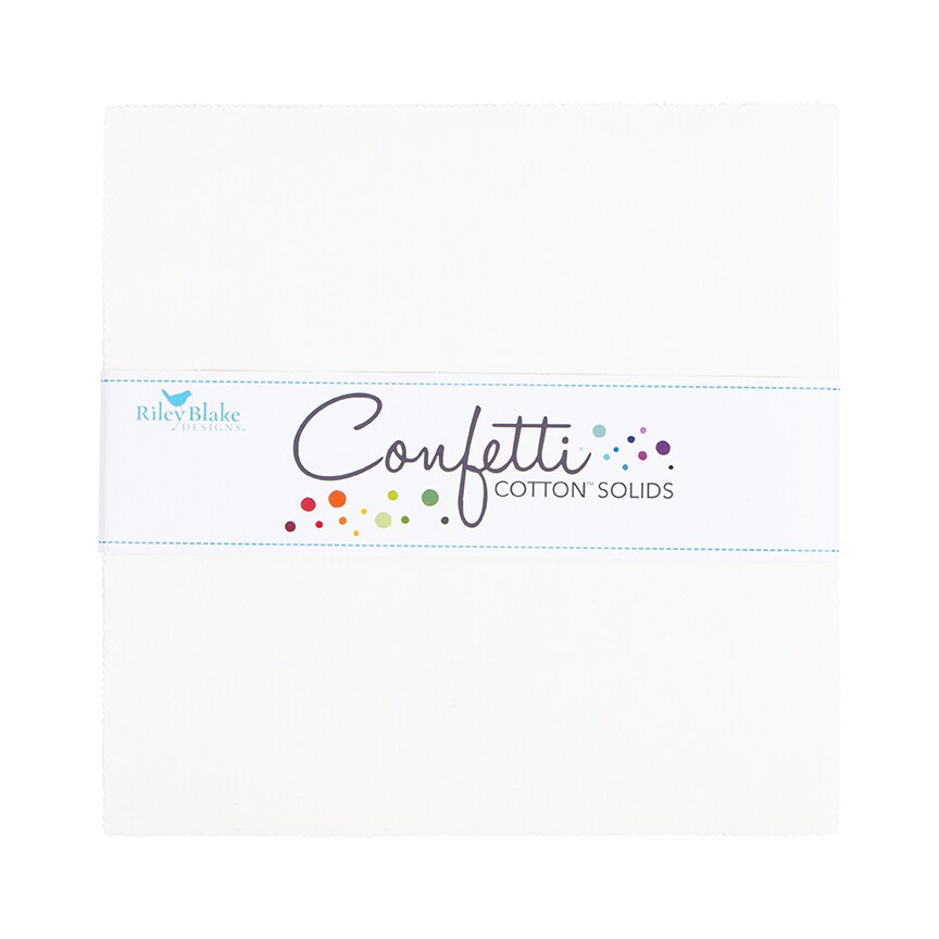 Confetti Cotton 10" Square Pack (Layer Cake / 10" Stacker) in Cotton by Riley Blake (10-120-COTTON-42)