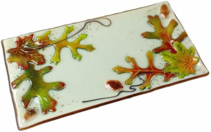 10” x 8" x 1.5" Leaves & Acorn Frit Casting Glass Fusing Kiln Mold