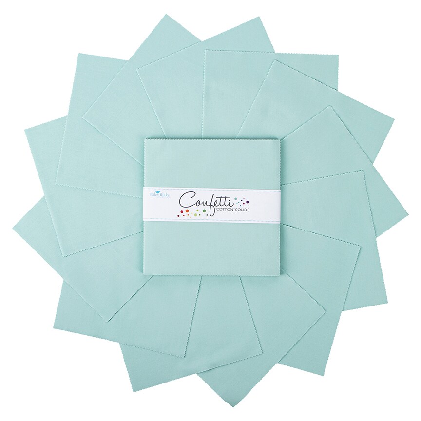 Confetti Cotton 10" Square Pack (Layer Cake / 10" Stacker) in Songbird by Riley Blake (10-120-SONGBIRD-42)