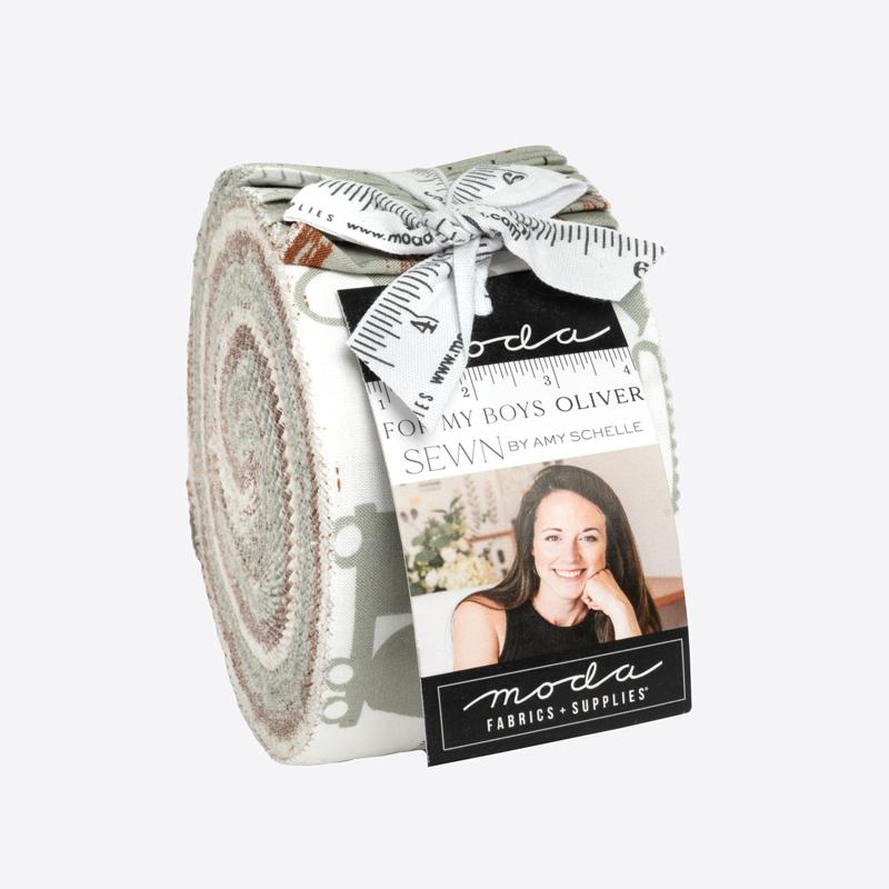 For My Boys Oliver 2.5" Strip Roll (Jelly Roll) by Sewn By Amy Schelle for Moda (25160JR)