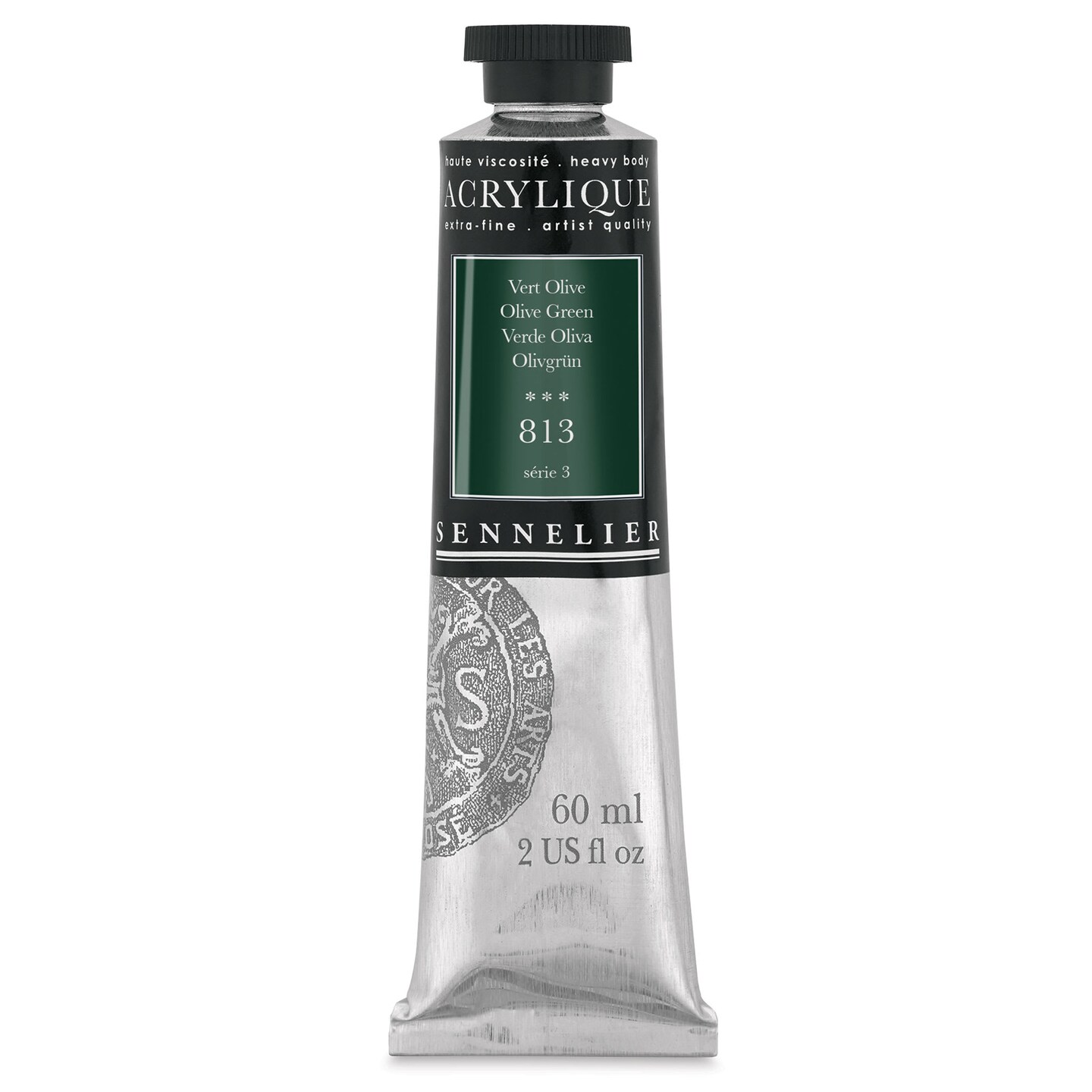 Sennelier Extra-Fine Artist Acryliques - Olive Green, 60 ml tube