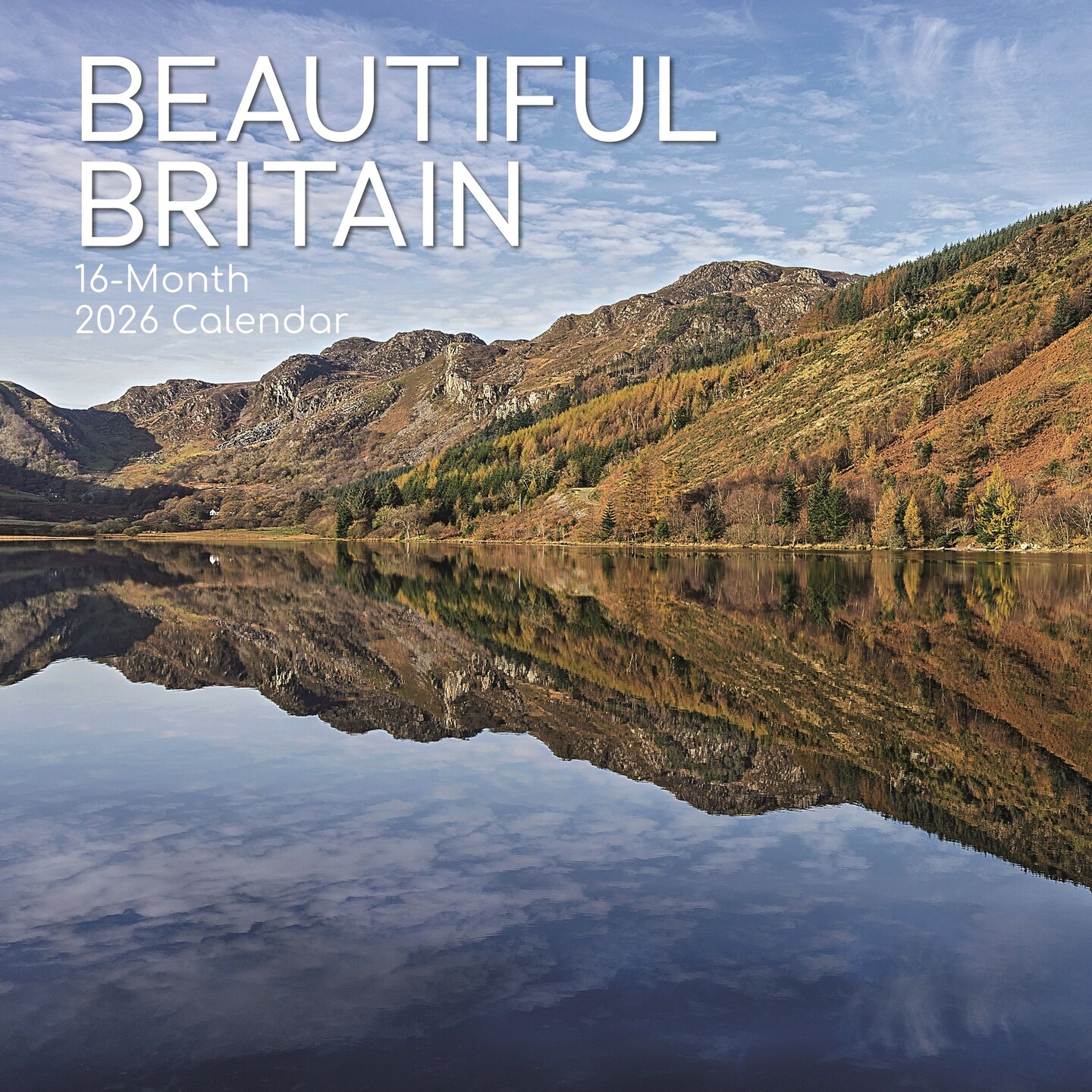 The Gifted Stationery 2026 Square Wall Calendar - Scenic Britain & 2026 16 Month Calendar - 180 Reminder Stickers & Hanging Wall Planner - Sept 2025-Dec 2026, 12 x 12 in