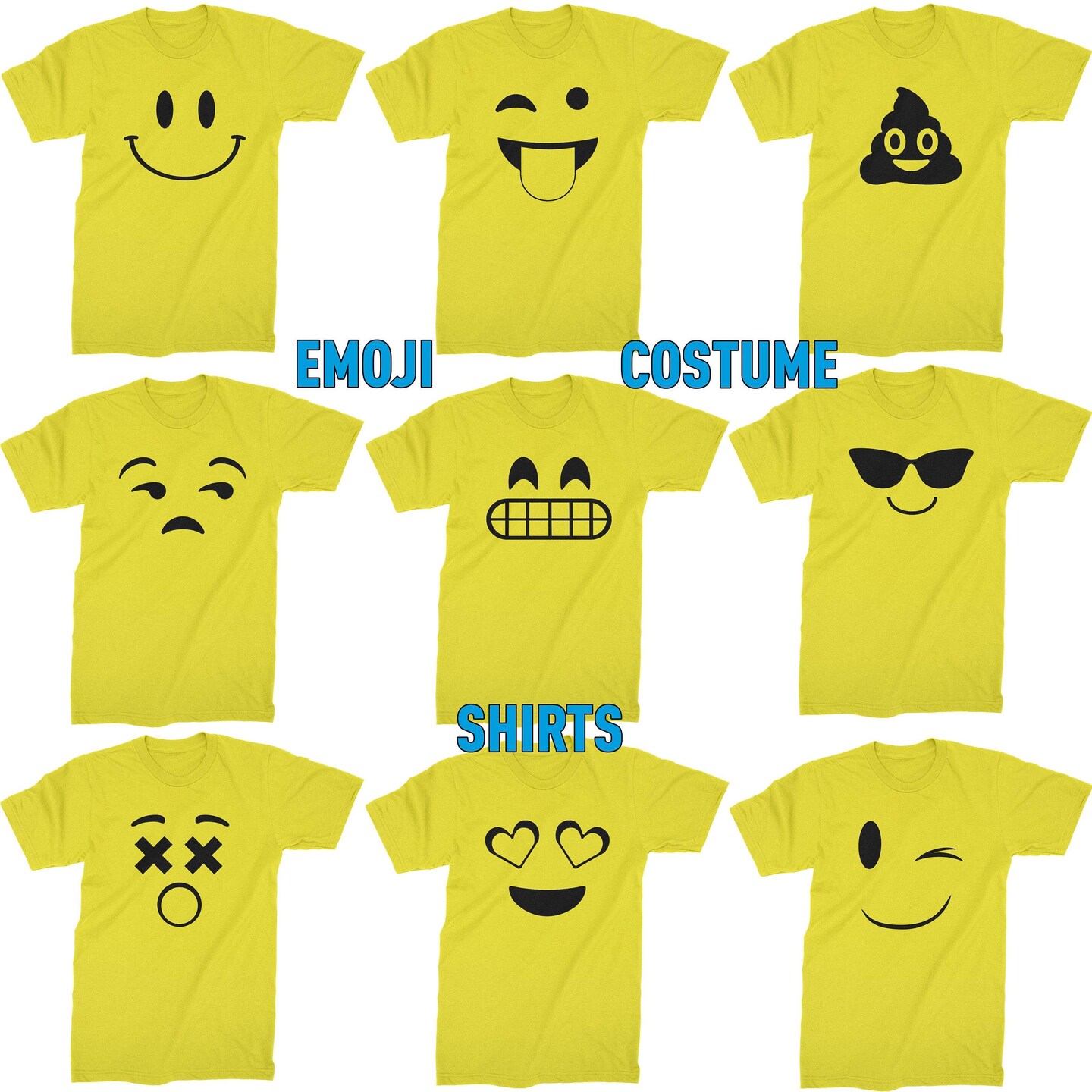専用です☆　HOLIDAY emoji Tシャツ　Mサイズ Nerd Emoji T-shirt Smiley Faces Emojis Halloween Costume Cosplay
