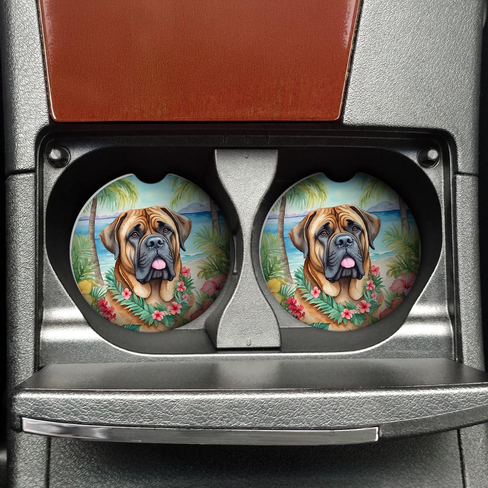 Edge Collections - Multicolor - Exotic Beach Car Coasters Set for Vehicles