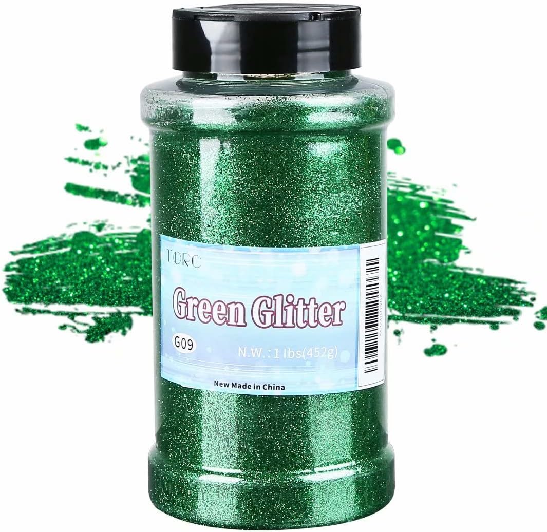 Emerald Green Fine Glitter 1 Pound 16 OZ