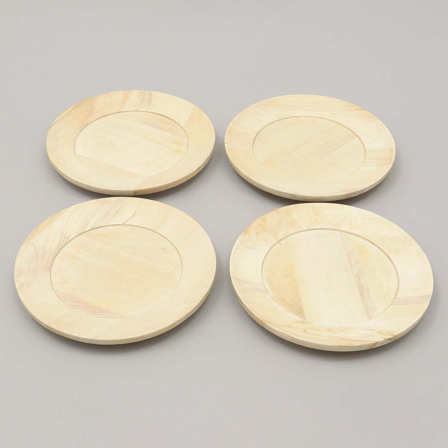 Handcrafted Natural Wood Charger Plate – Eco-Friendly Rustic 13-Inch Dinnerware Accent