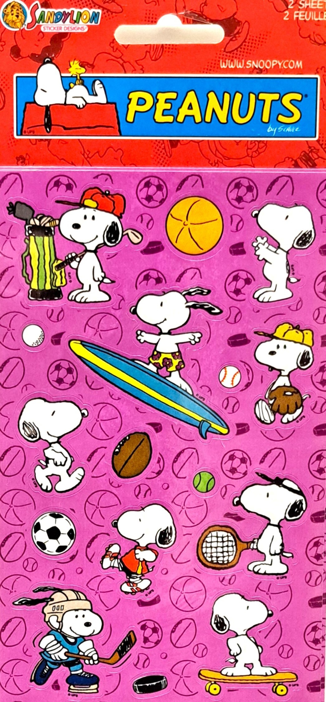 Sandylion Peanuts Snoopy Vintage Stickers