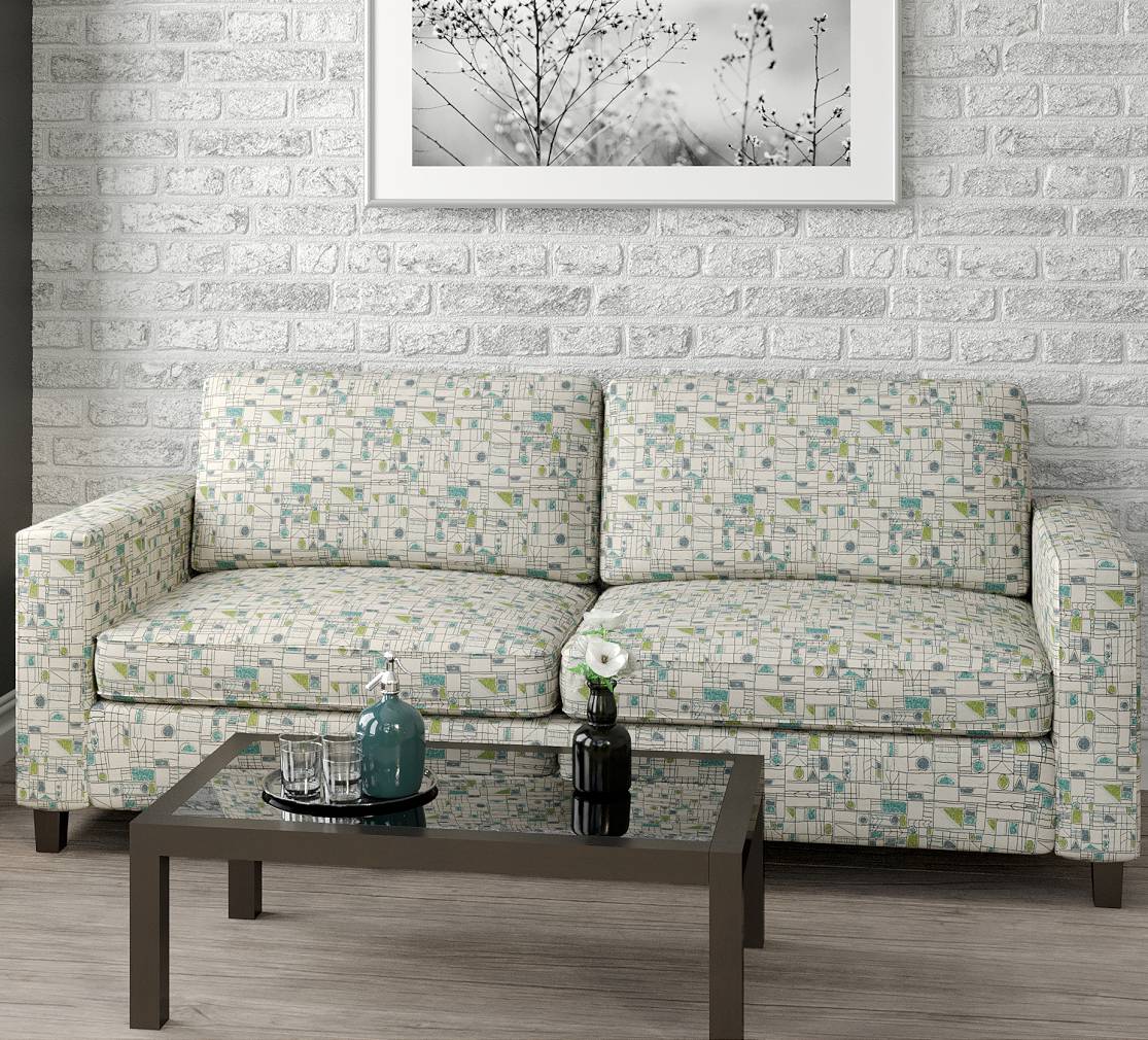 Upholstery Fabric - Aqua & Teal,Blue,Green Abstract & Geometric,Small Scale Upholstery Fabric 54 Inches"