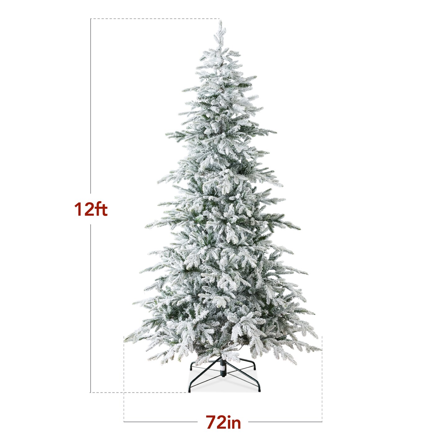 Best Choice Products Pre-Lit Flocked Artificial Aspen Noble Fir Christmas Tree w/ Branch Tips, LED Lights