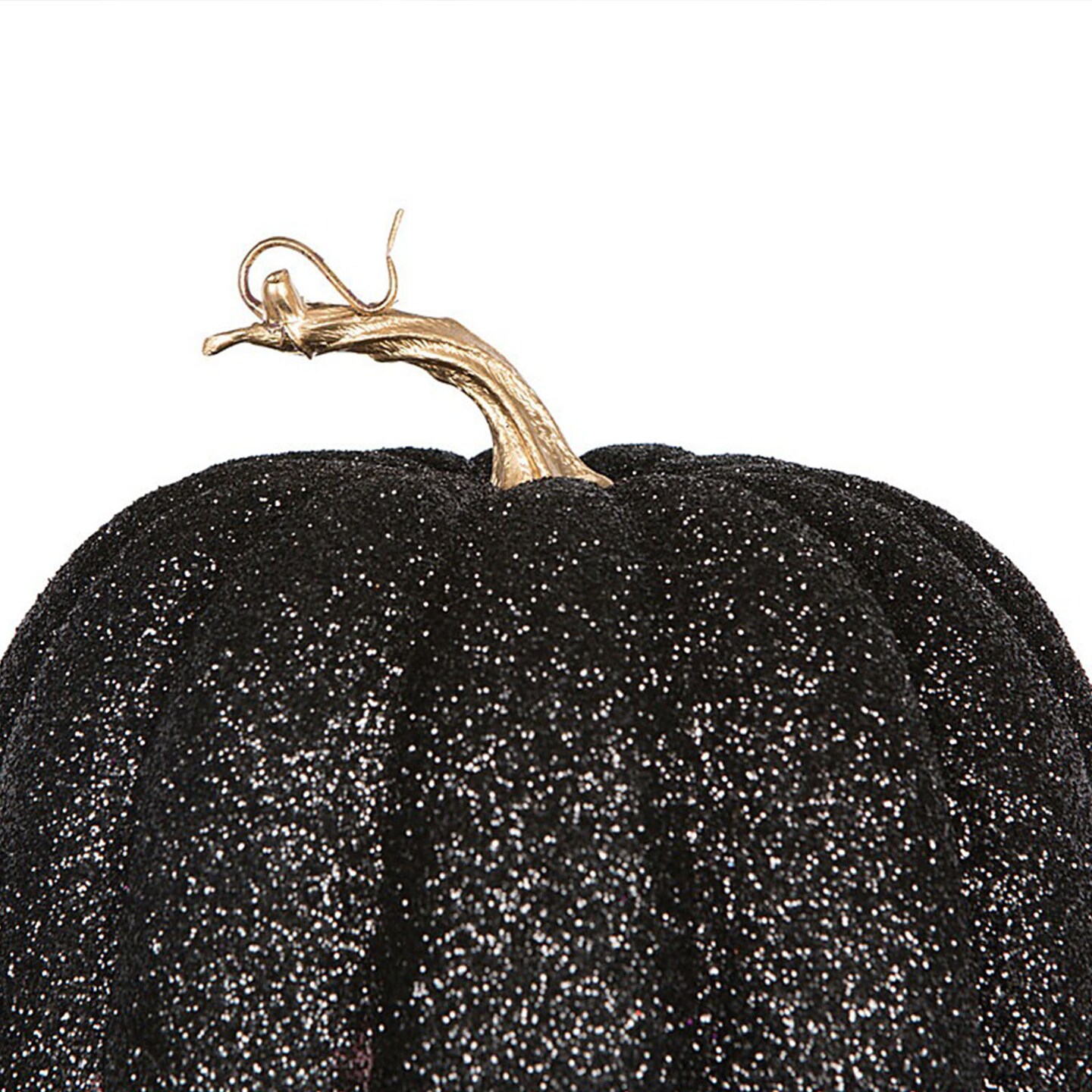 3 Pieces Vickerman 8 Inch Black Fabric Pumpkins Assorted Sizes Halloween Decoration