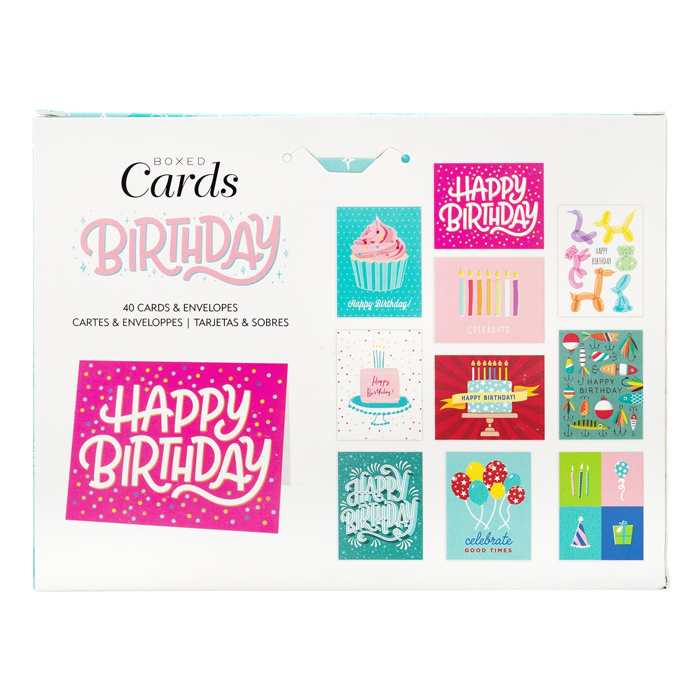 American Crafts Blank Birthday Cards with Envelopes - 40 pack