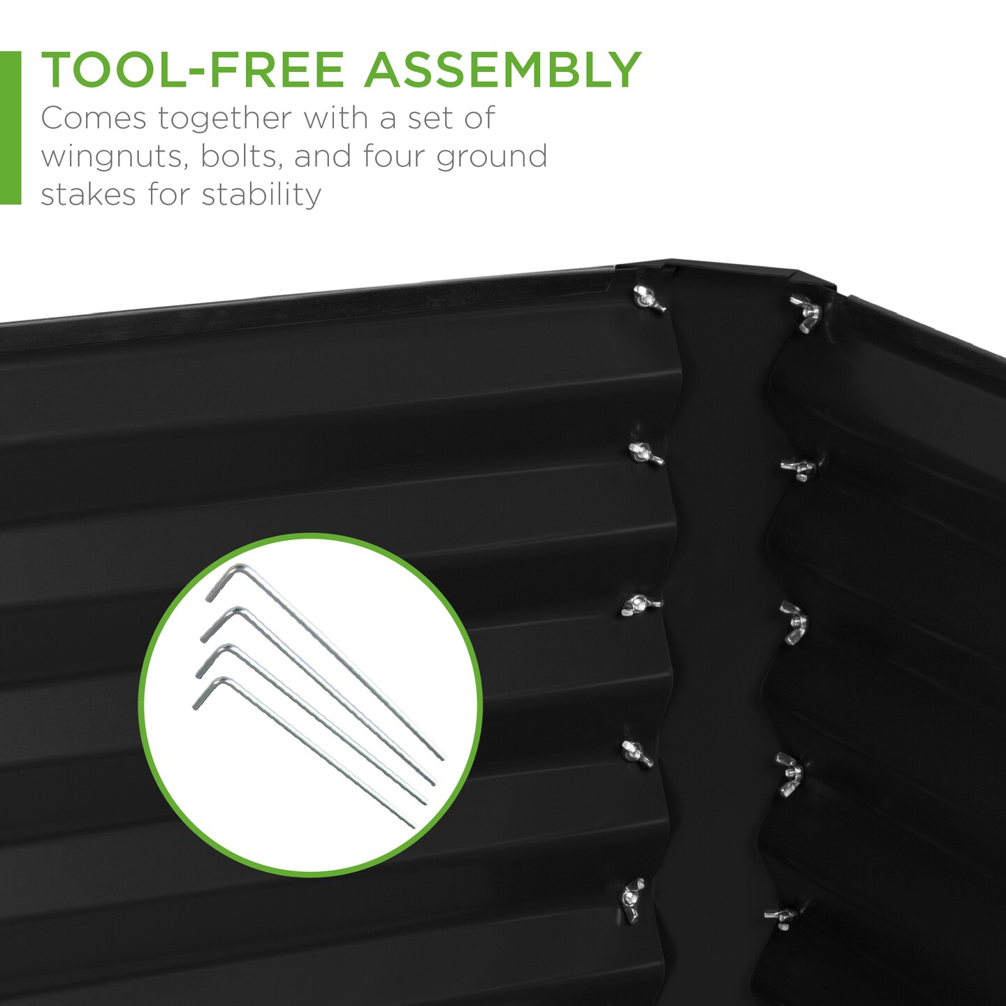 Best Choice Products 6x3x2ft Outdoor Metal Raised Garden Bed, Planter Box for Vegetables, Flowers, Herbs