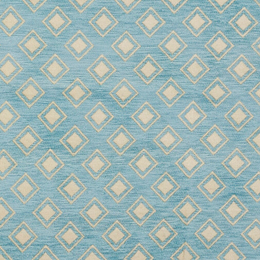 Upholstery Fabric - Blue Diamonds Upholstery Fabric 54 Inches"