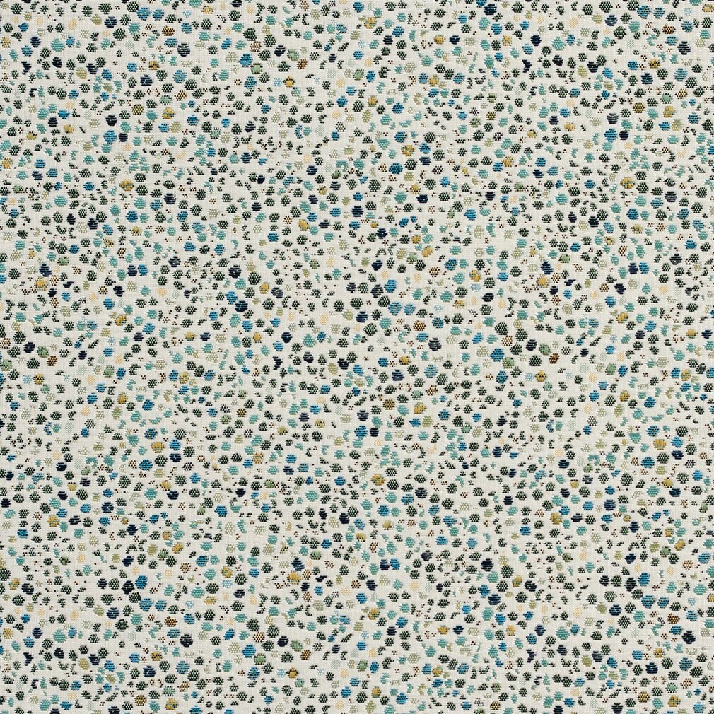 Upholstery Fabric - Aqua & Teal Abstract & Geometric,Small Scale Upholstery Fabric 54 Inches"