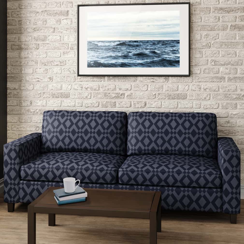 Upholstery Fabric - Blue Abstract & Geometric Upholstery Fabric 54 Inches"