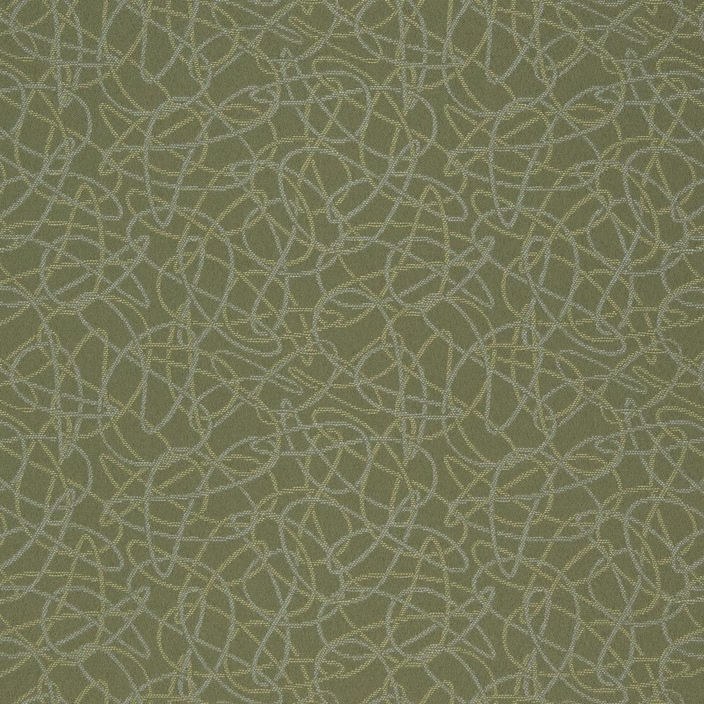 Squiggles/Sage - Green Abstract & Geometric Upholstery Fabric 54 Inches"