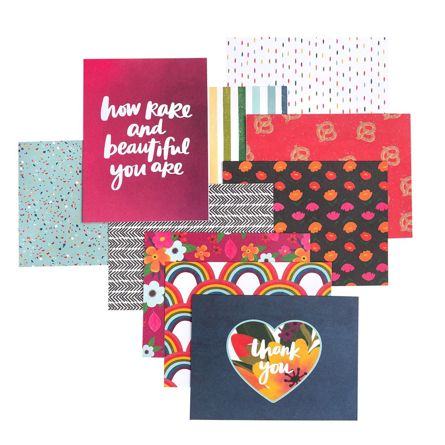 American Crafts A2 Cards W/Envelopes (4.375"X5.75") 40/Box-Amy Tan Slice Of Life