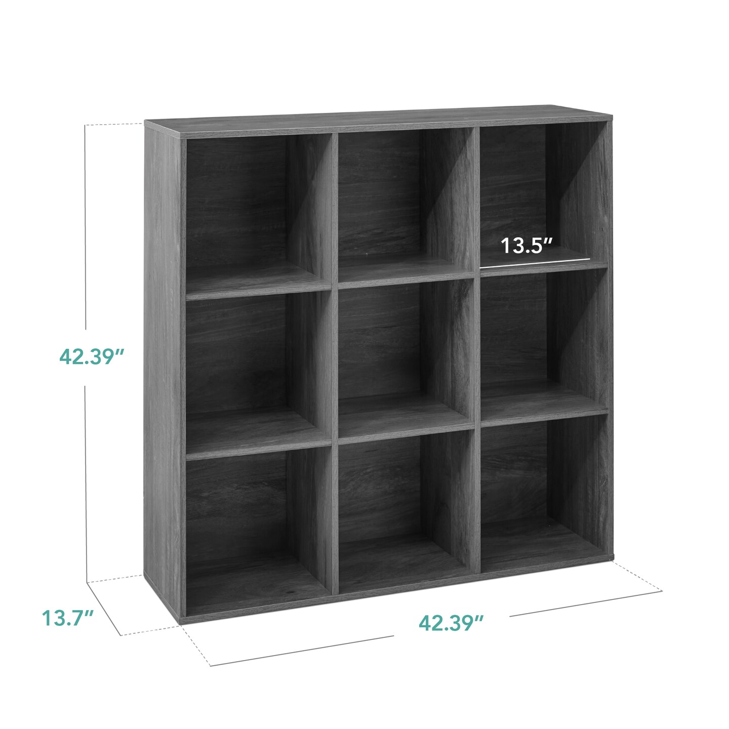 Best Choice Products 9-Cube Bookshelf, 13.5in Display Storage System, Organizer w/ Removable Back Panels
