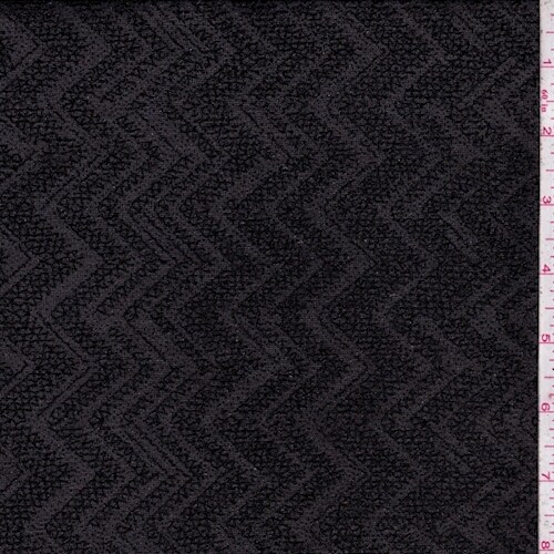 Black Rainbow Sparkle Chevron Micro Mesh Fabric By the Yard