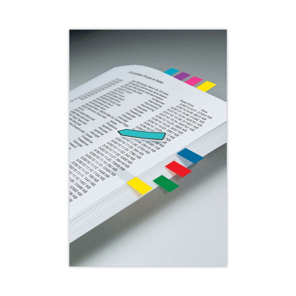 Post-it Flags Page Flags in Portable Dispenser - Assorted Primary (100/Pack)