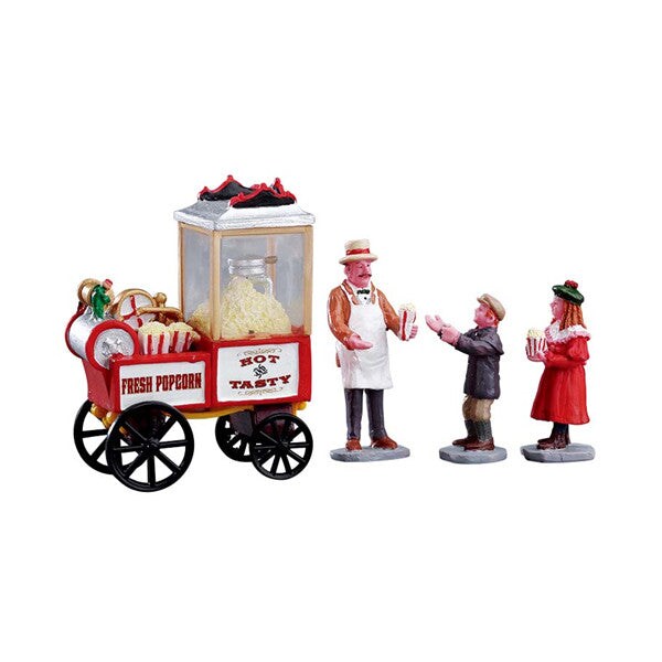 LEMAX Popcorn Seller, set of 4 #02832