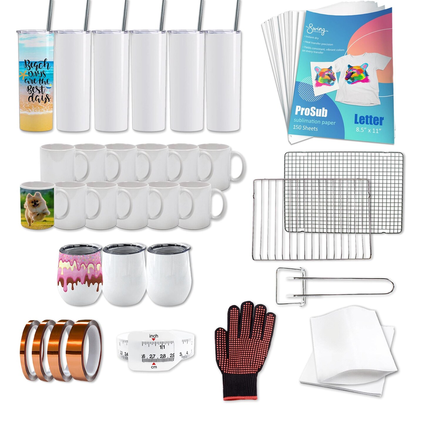 ProSub Large 40L Convection Sublimation Oven Deluxe Bundle for Cups &#x26; Tumblers