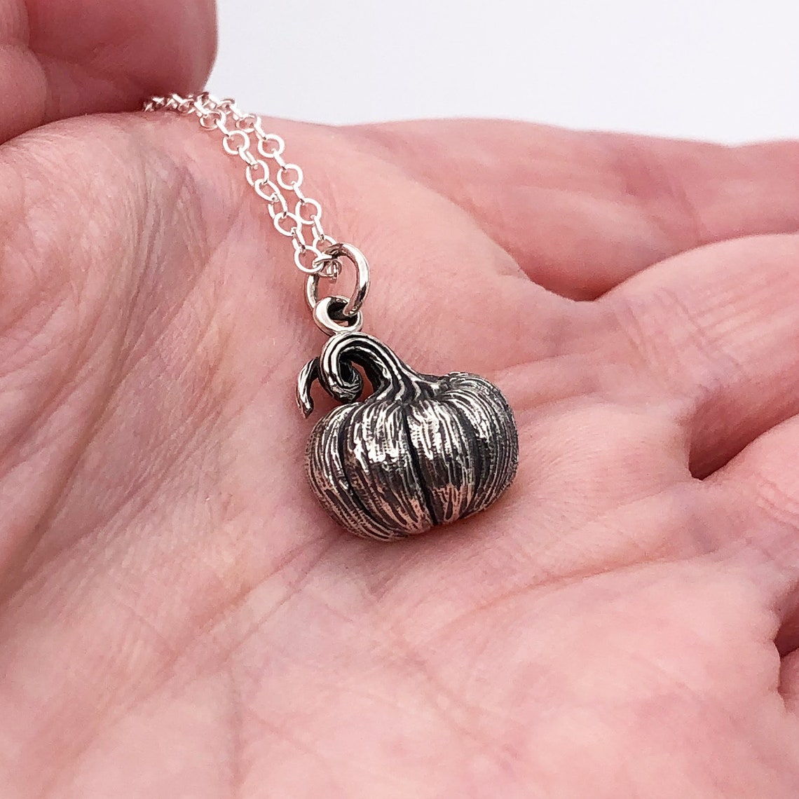 Pumpkin Sterling Silver Jewelry Charm popular